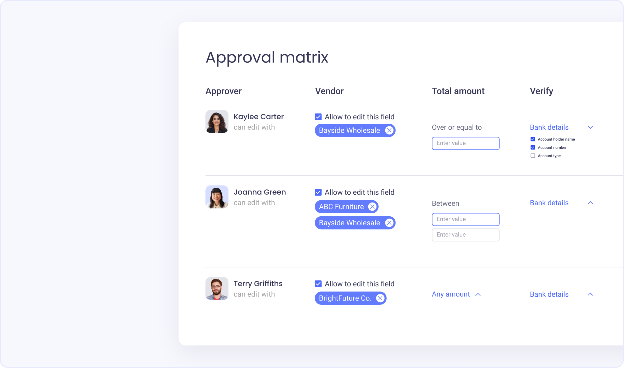 segregation of duties