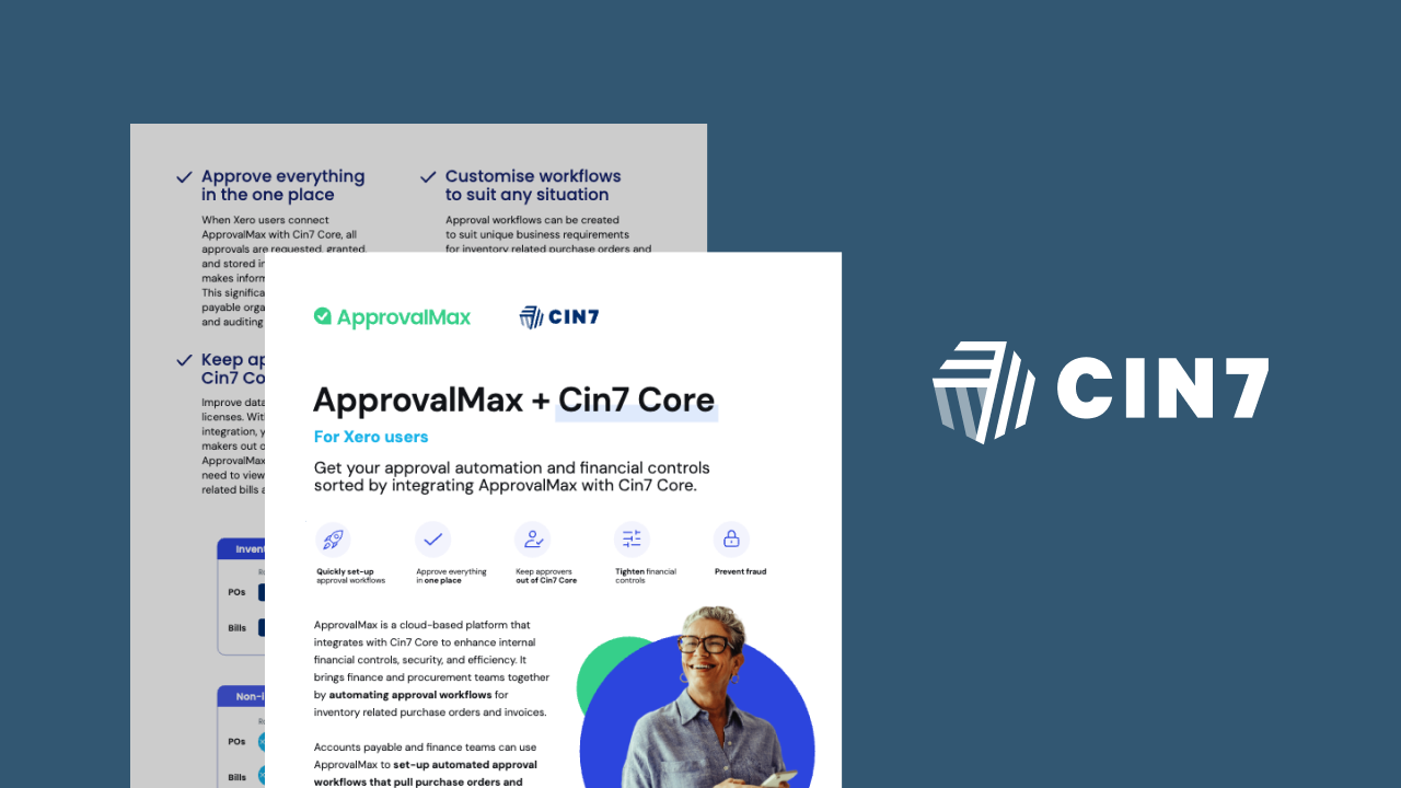 ApprovalMax for Cin7 Core overview - Xero