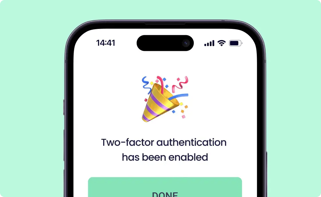 Enhanced security with two-factor authentication