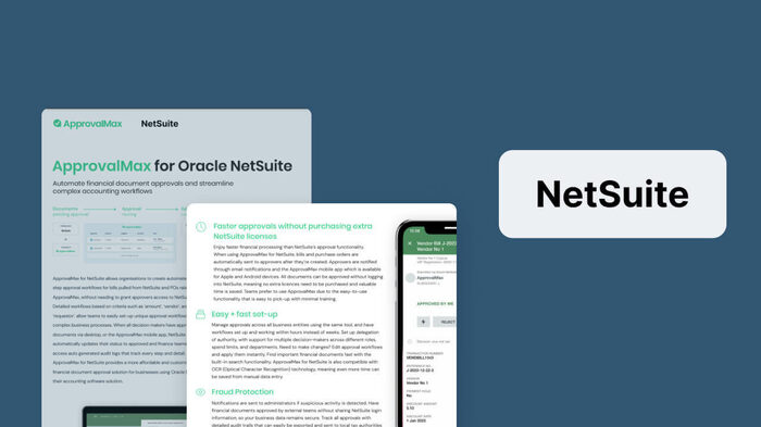 ApprovalMax for NetSuite overview