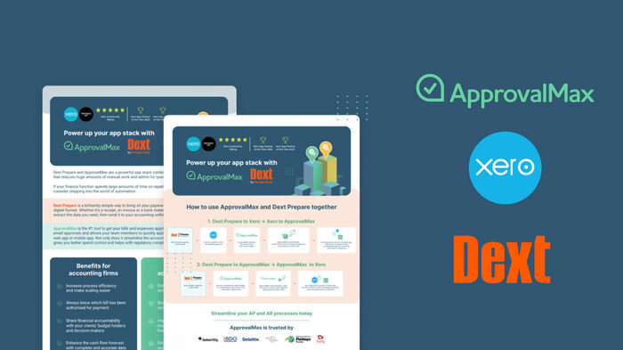 Joint Solution for Xero by ApprovalMax and Dext Prepare