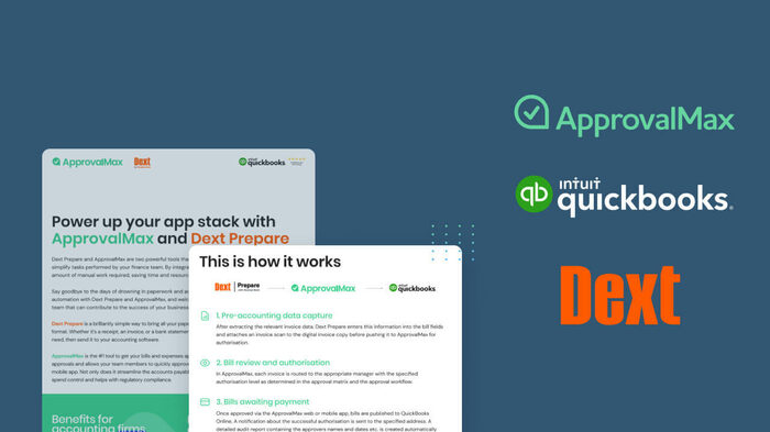 Joint Solution for QuickBooks Online by ApprovalMax and Dext Prepare
