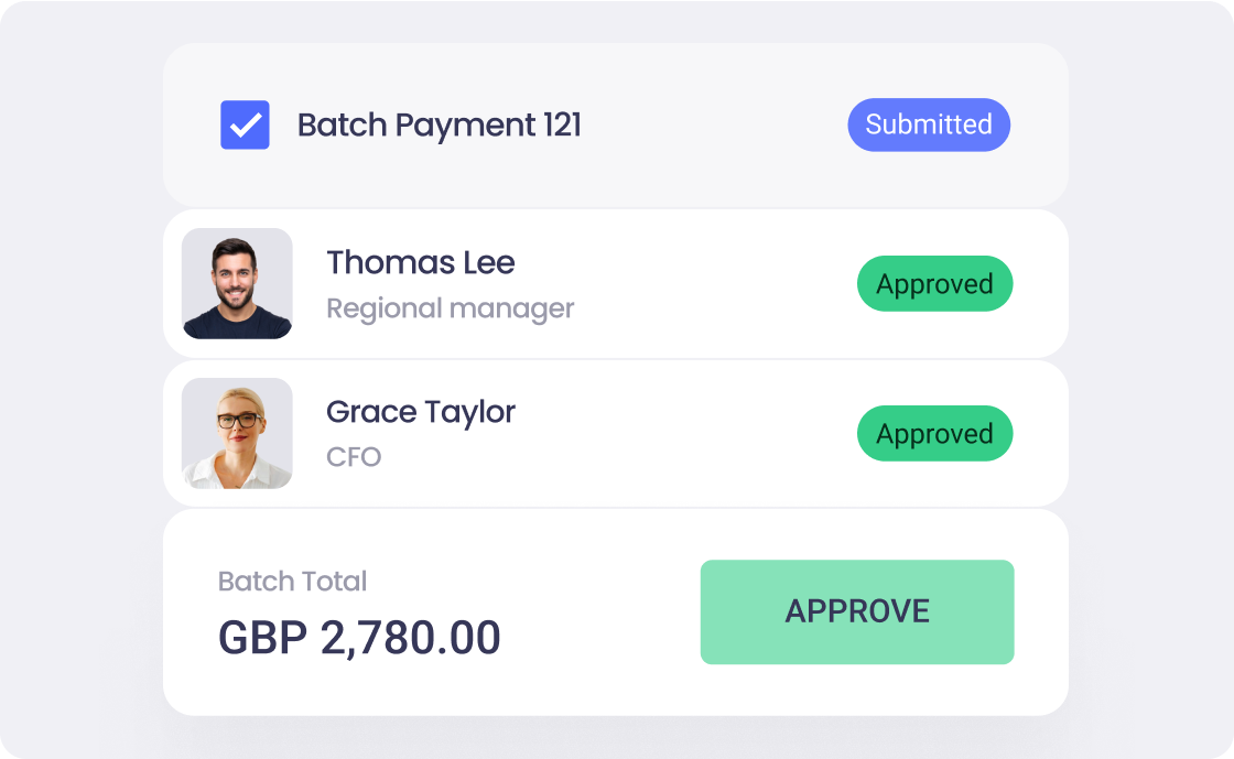 approval matrix for batch payments