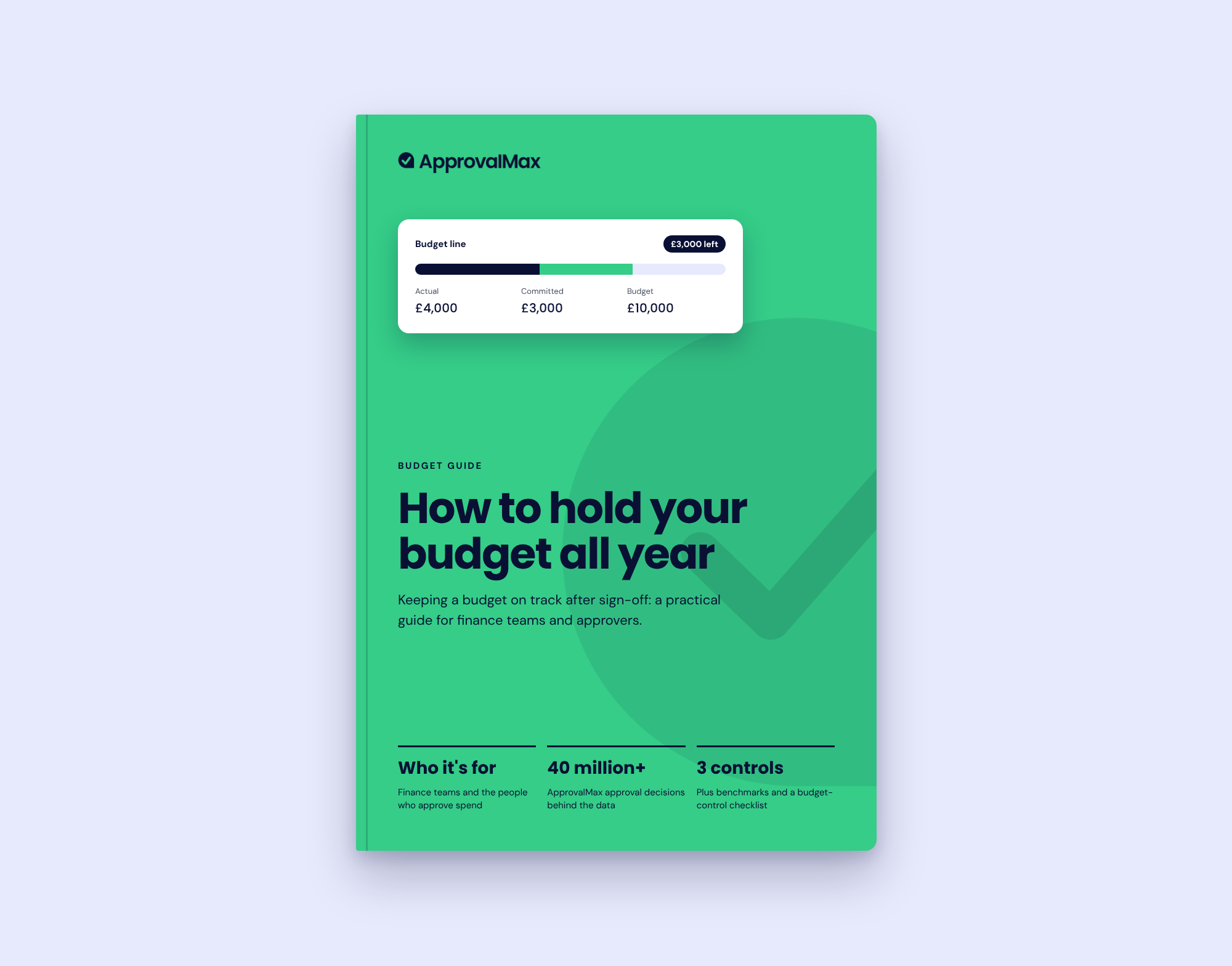 How to hold your budget all year