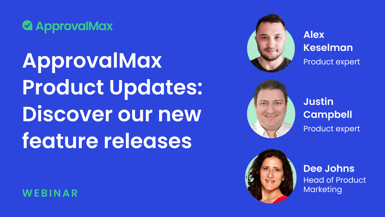 Webinar - ApprovalMax Product Updates - V2