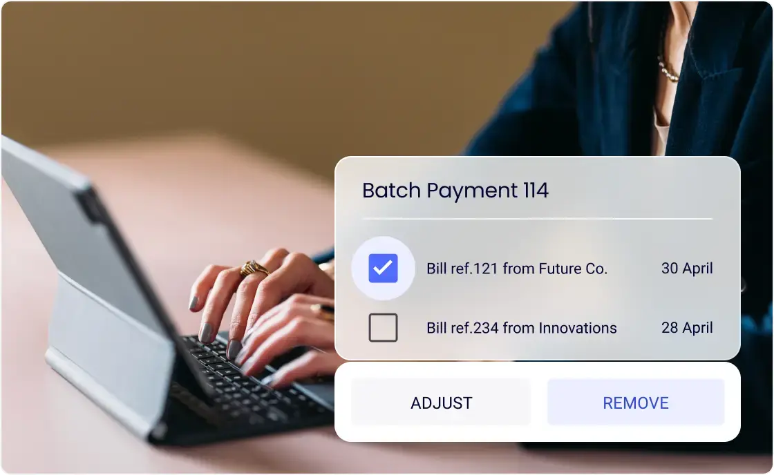 remove bills from batch payments