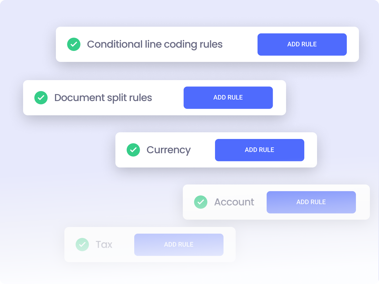 Automated data entry rules (QBO)